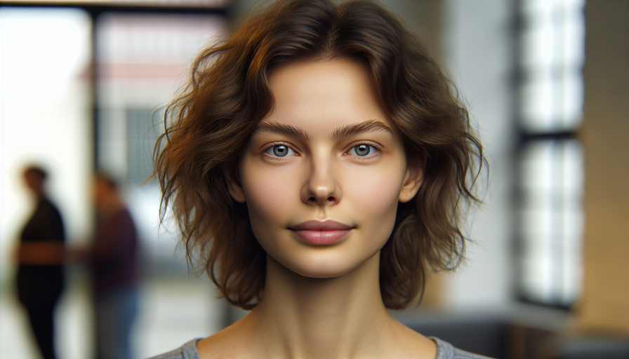 אישה מבוגרת עם שיער דק מקבלת תספורת אופנתית, לפני ואחרי השינוי.