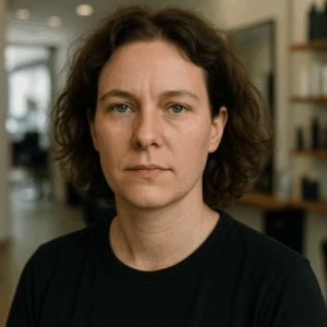 תמונה פנימית של מספרה מודרנית עם מעצבי שיער עובדים, משקפת אווירה של יצירתיות ומקצועיות