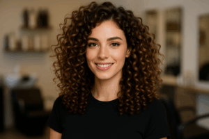 תמונה של פנים מספרה מודרנית ומזמינה באתר תלתלימוס, המדגימה את יתרון הפרסום במקום