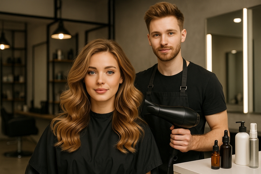 תיאור תמונה ברור בנושא 'איך להציע שירותים משלימים במספרה כדי להגדיל רווחים'