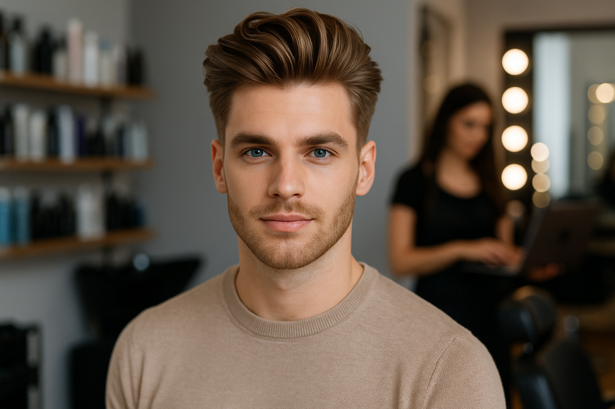 תמונת מספרה שהפכה לעסק מצליח באינטרנט, עם לקוחות מרוצים ושירותי הזמנה מקוונים